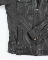 Vintage Danier Black Leather Jacket - L