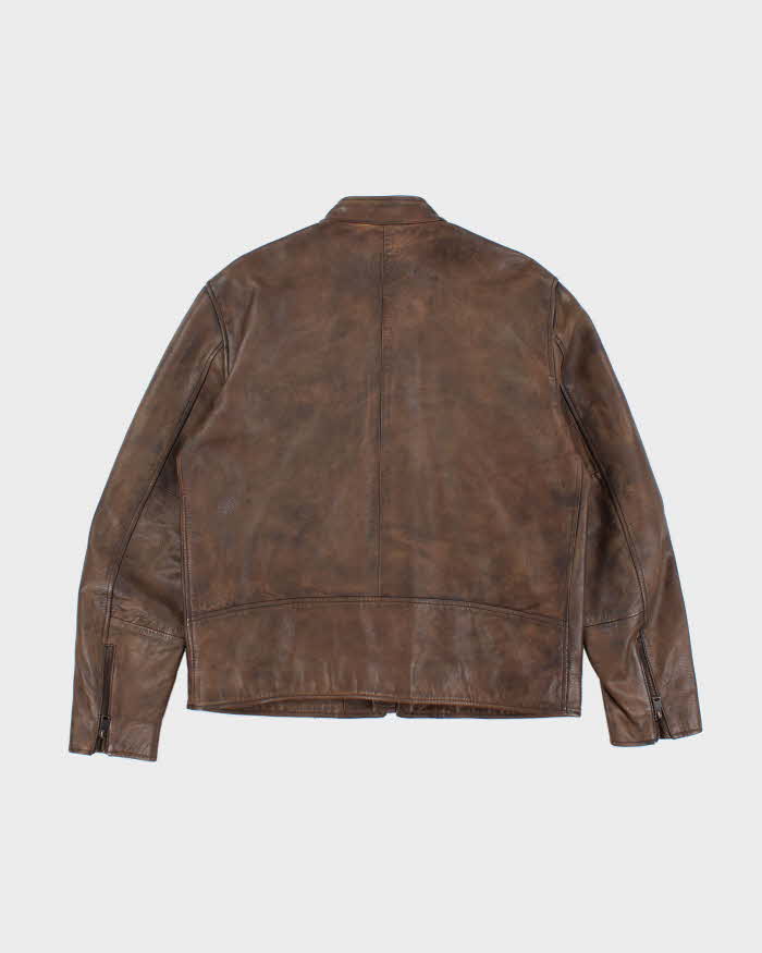 Vintage Lucky Brand Brown Leather Jacket - L