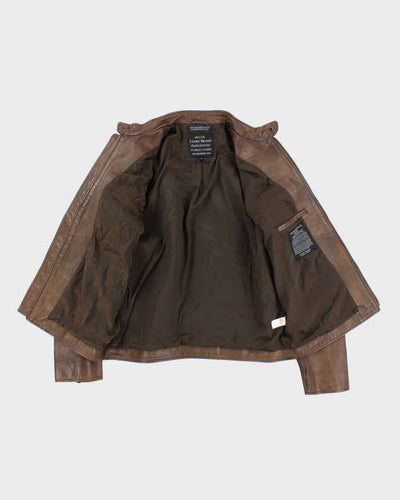 Vintage Lucky Brand Brown Leather Jacket - L