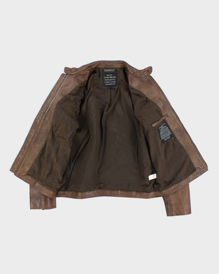 Vintage Lucky Brand Brown Leather Jacket - L