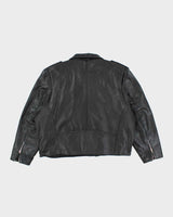 Vintage 90's FMC Heavyweight Oversized Leather Biker Jacket - XL