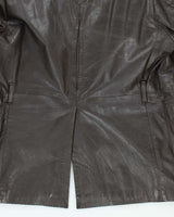 Vintage 70's Golden Bear Heavyweight Lined Leather Button Up Jacket - M