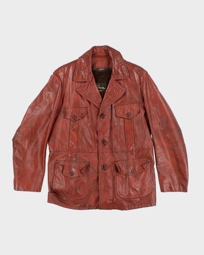 Vintage Sears Lined Leather Jacket - L