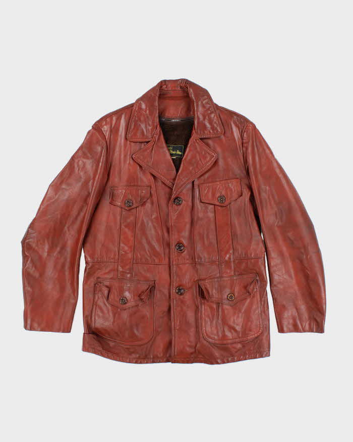 Vintage Sears Lined Leather Jacket - L