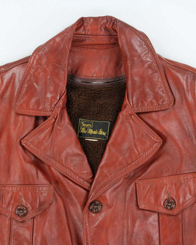 Vintage Sears Lined Leather Jacket - L