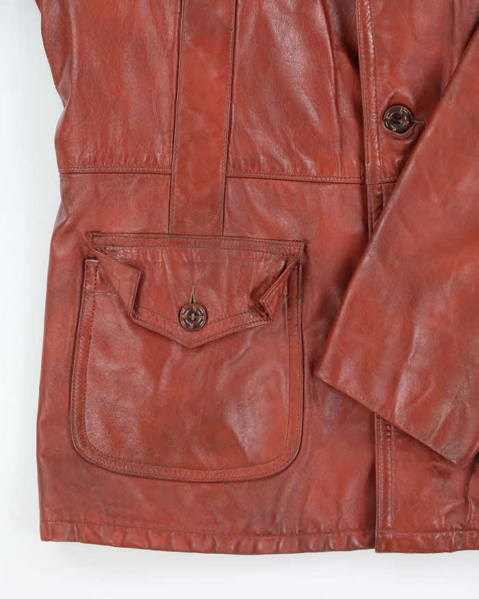 Vintage Sears Lined Leather Jacket - L