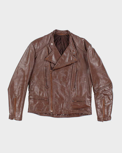 Vintage The Leather Factory Brown Leather Jacket - L