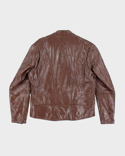 Vintage The Leather Factory Brown Leather Jacket - L
