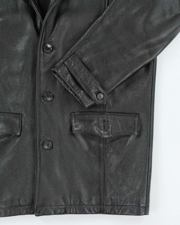 Vintage Danier Black Leather Jacket - L