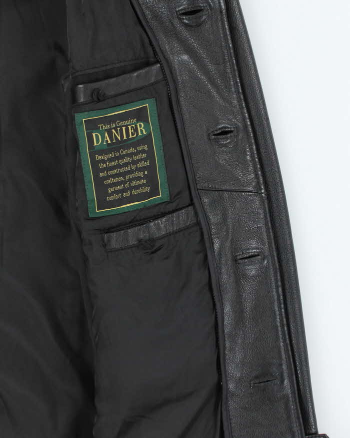 Vintage Danier Black Leather Jacket - L