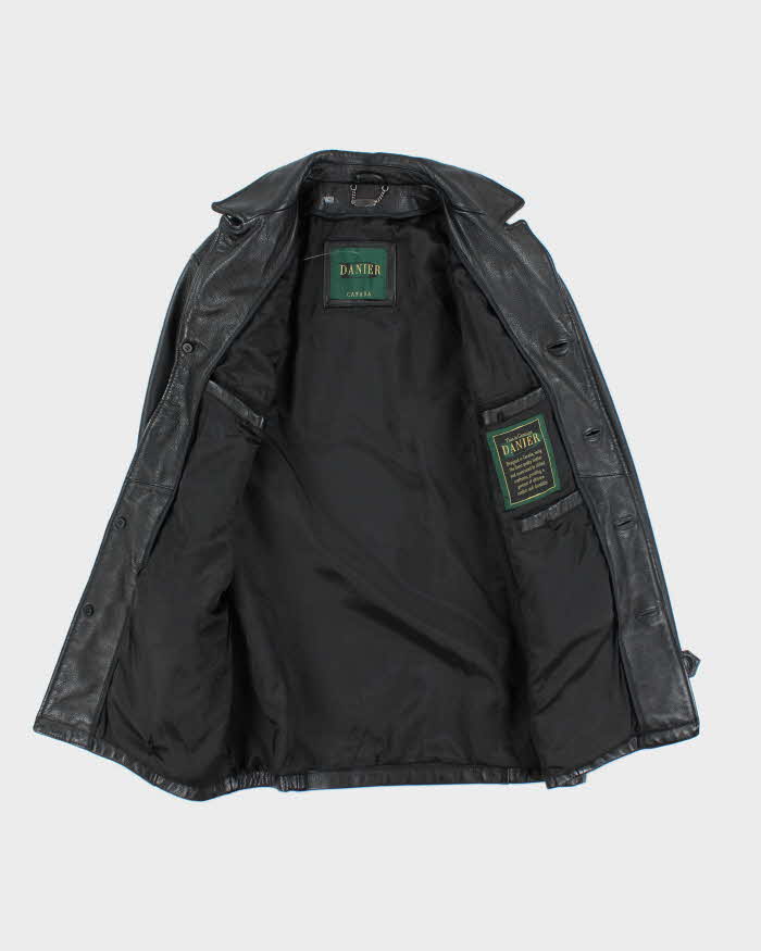 Vintage Danier Black Leather Jacket - L