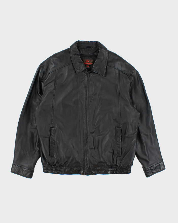 Vintage Danier Black Leather Jacket - XL