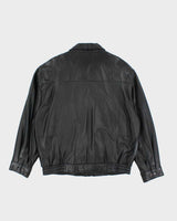 Vintage Danier Black Leather Jacket - XL