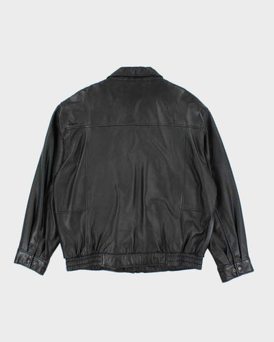 Vintage Danier Black Leather Jacket - XL