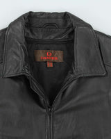 Vintage Danier Black Leather Jacket - XL