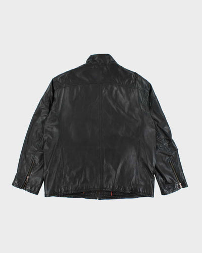 Vintage Danier Black Leather Jacket - XXL