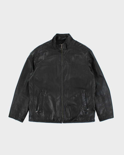 Vintage Danier Black Leather Jacket - XL