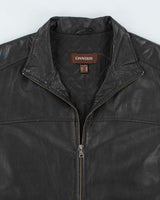Vintage Danier Black Leather Jacket - XL