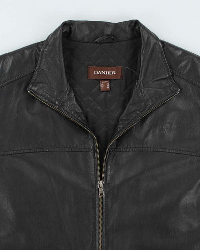 Vintage Danier Black Leather Jacket - XL