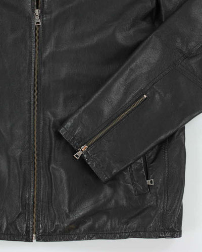 Vintage Danier Black Leather Jacket - XL