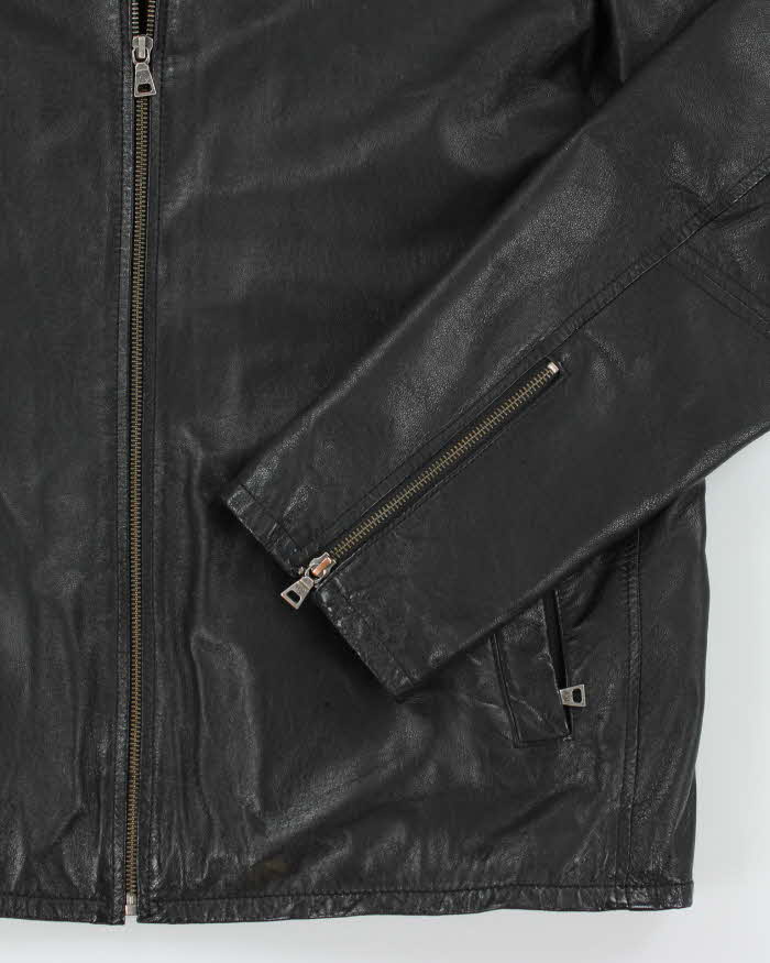 Vintage Danier Black Leather Jacket - XL
