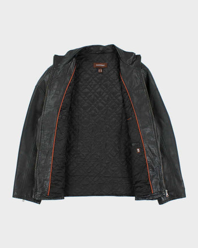 Vintage Danier Black Leather Jacket - XL