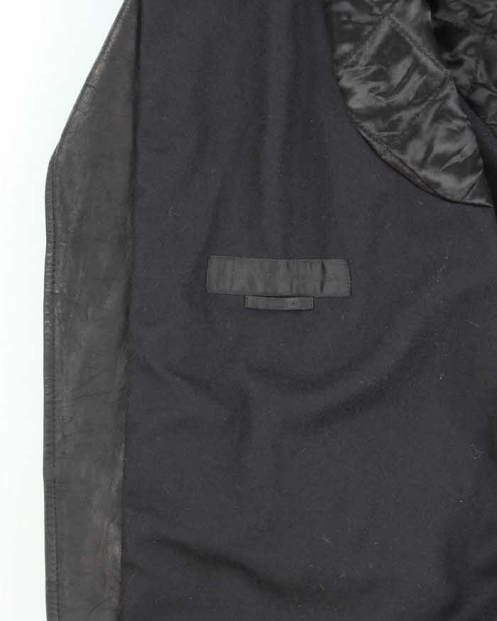 Vintage Alexander McQueen Brushed Leather Biker Zip Up Jacket - M