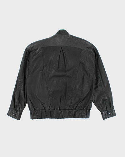 Vintage 90's Jim Beam Heavyweight Leather Biker Jacket - L