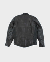Vintage 90's Belstaff Heavyweight Leather Motorcycle Jacket - L