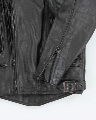Vintage 90's Belstaff Heavyweight Leather Motorcycle Jacket - L