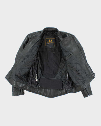 Vintage 90's Belstaff Heavyweight Leather Motorcycle Jacket - L
