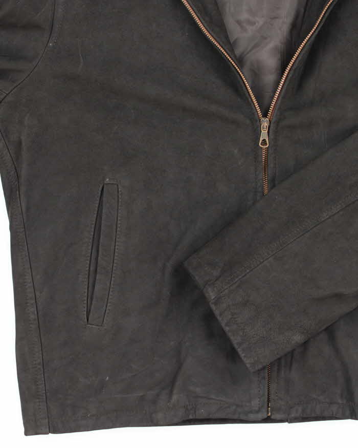 Vintage 90's Vera Pelle Suede Harrington Jacket - L