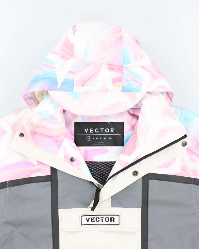 Vintage Vector Heavyweight Pullover Hooded Ski Jacket - XS