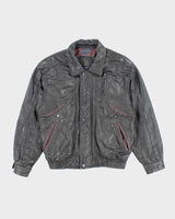 Vintage 80s Cricketeer Leather Jacket - XL