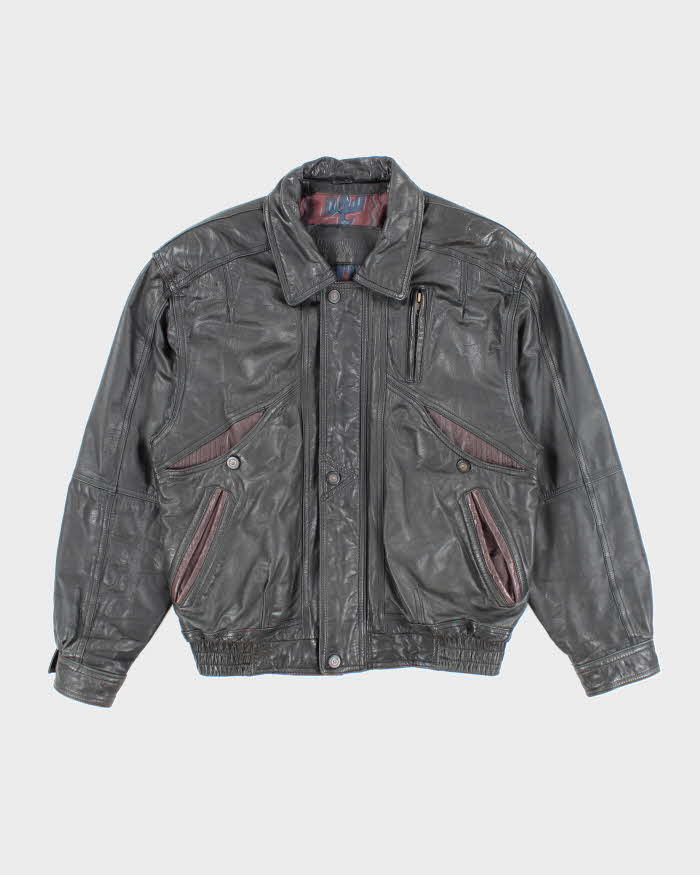 Vintage 80s Cricketeer Leather Jacket - XL