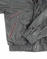 Vintage 80s Cricketeer Leather Jacket - XL