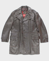 Vintage 70s Craft Of Canada Brown Leather Jacket - XL