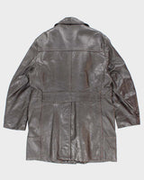 Vintage 70s Craft Of Canada Brown Leather Jacket - XL