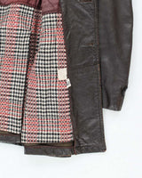 Vintage 70s Craft Of Canada Brown Leather Jacket - XL