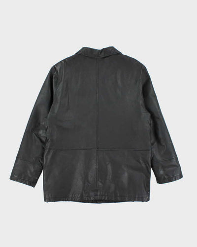 Vintage 90's Pelle Cuir Heavyweight Leather Button Up Jacket - L