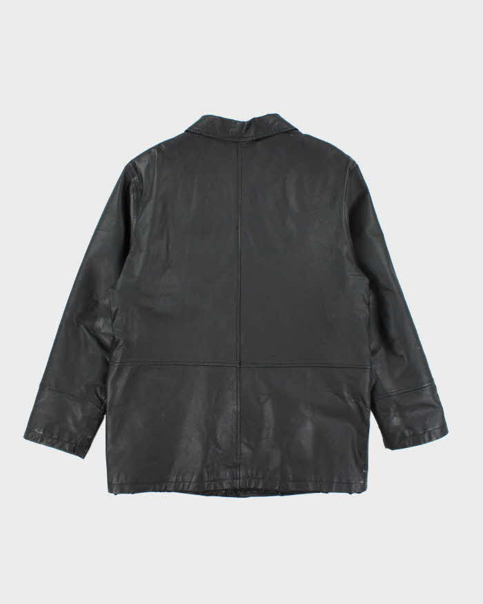 Vintage 90's Pelle Cuir Heavyweight Leather Button Up Jacket - L