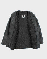 Vintage 90's Pelle Cuir Heavyweight Leather Button Up Jacket - L