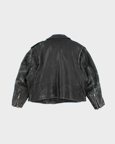 Vintage 90's Heavyweight Punk Style Leather Biker Jacket - XL