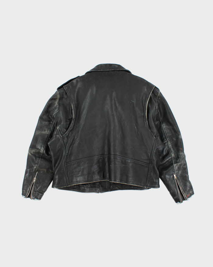 Vintage 90's Heavyweight Punk Style Leather Biker Jacket - XL