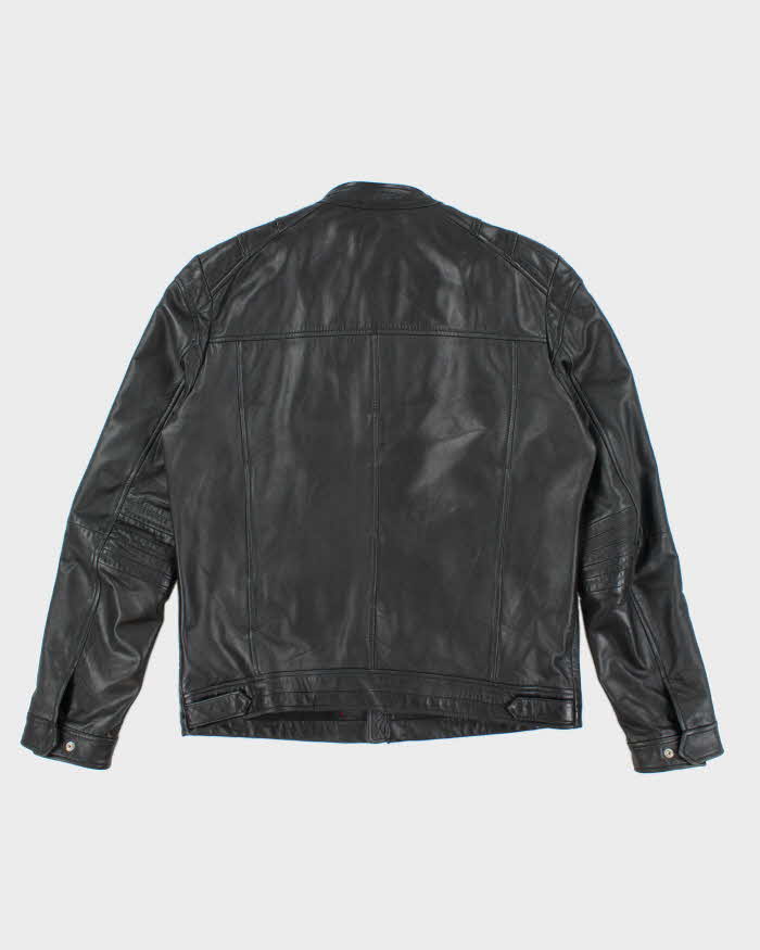 Vintage 2000's Hugo Boss Soft Leather Biker Jacket - L