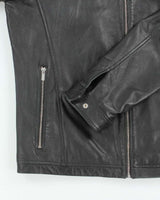 Vintage 2000's Hugo Boss Soft Leather Biker Jacket - L