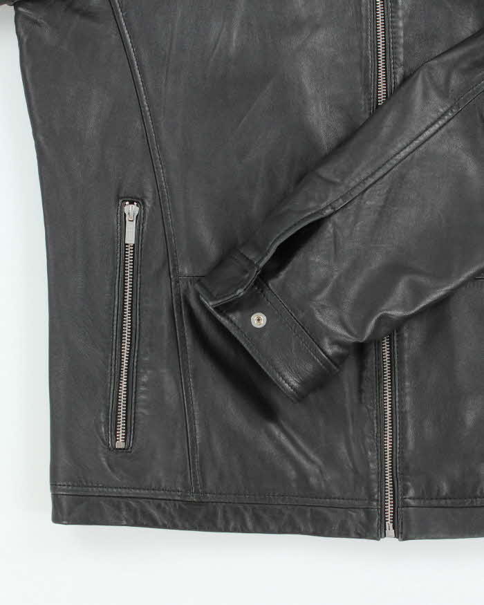 Vintage 2000's Hugo Boss Soft Leather Biker Jacket - L