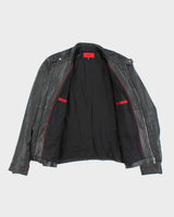 Vintage 2000's Hugo Boss Soft Leather Biker Jacket - L
