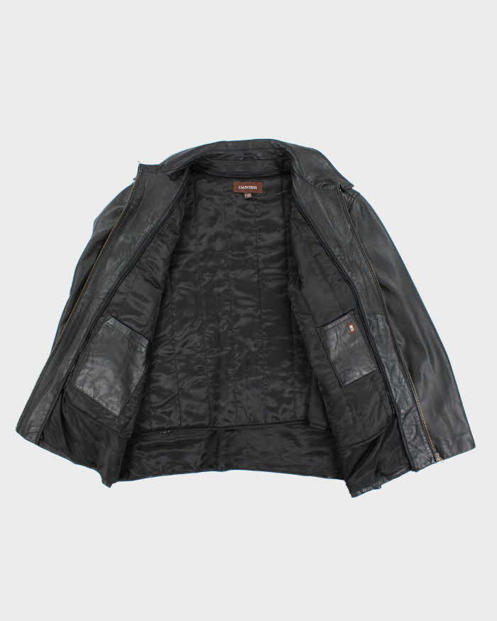 Vintage 2000's Danier Heavyweight Oversized Leather Zip Up Jacket - XXL