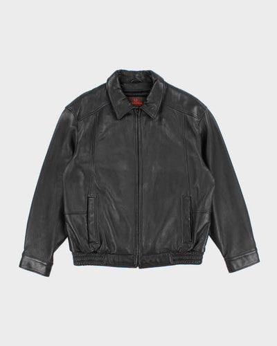 Vintage 2000's Danier Heavyweight Leather Zip Up Jacket - L